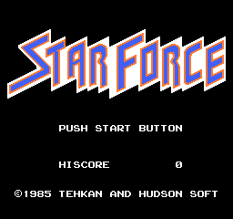 Star Force (Japan) Title Screen